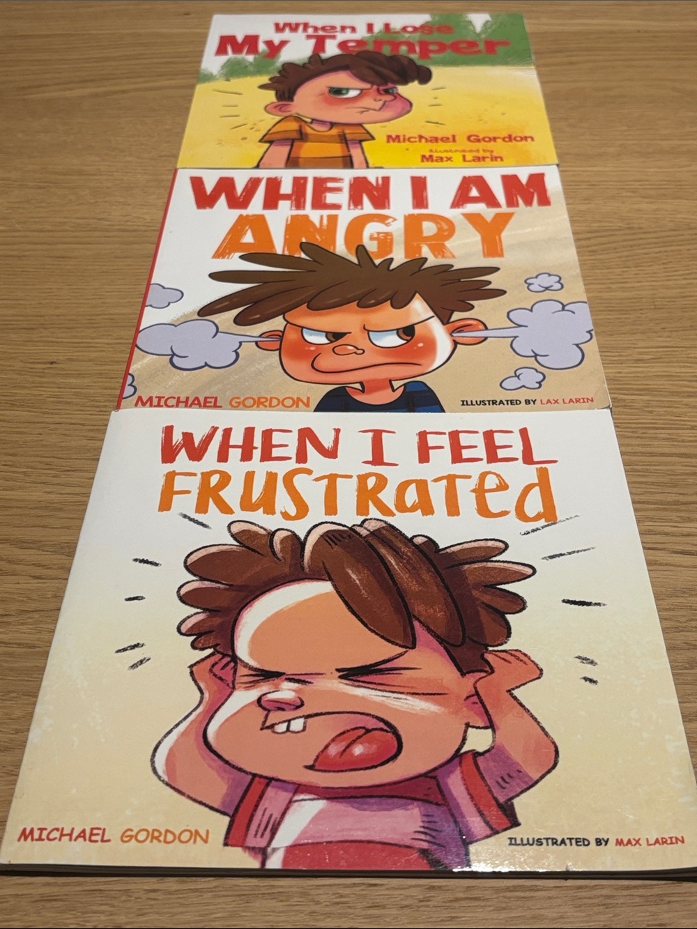 When I Am Angry: Kids Books about Anger, Temper, frustration. SET OF 3 books